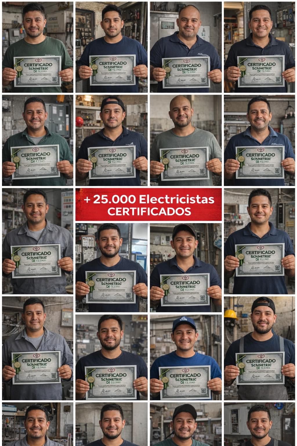 Certified electricians